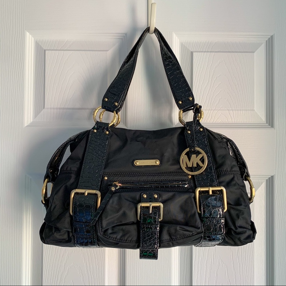 MICHAEL Michael Kors Patent Leather &Nylon Handbag